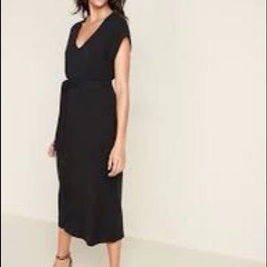 NWT old navy ribbed knit dress with front tie XL